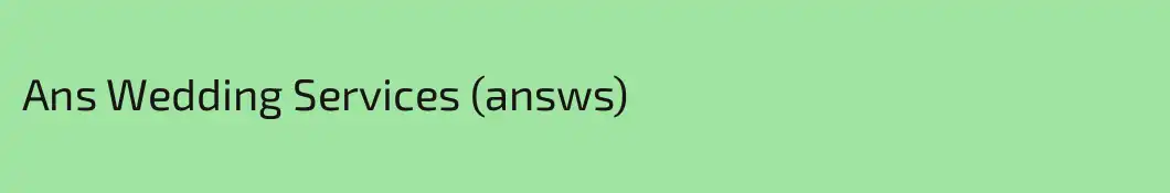 Ans Wedding Services (answs)